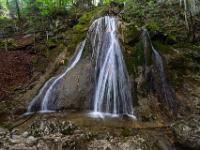 Imposante zweite mächtige Wasserfallstufe mit Gumpe